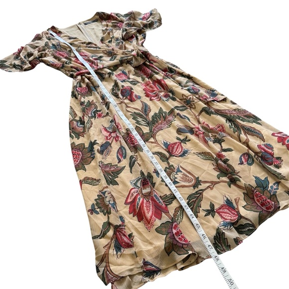 Lauren Ralph Lauren Floral Belted Georgette Dress | Size 12 - Picture 12 of 14